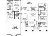 Craftsman Style House Plan - 4 Beds 2.5 Baths 2199 Sq/Ft Plan #21-438 