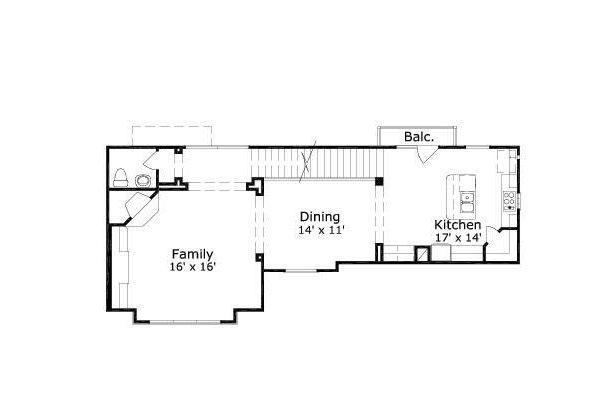 Traditional Floor Plan - Upper Floor Plan #411-684