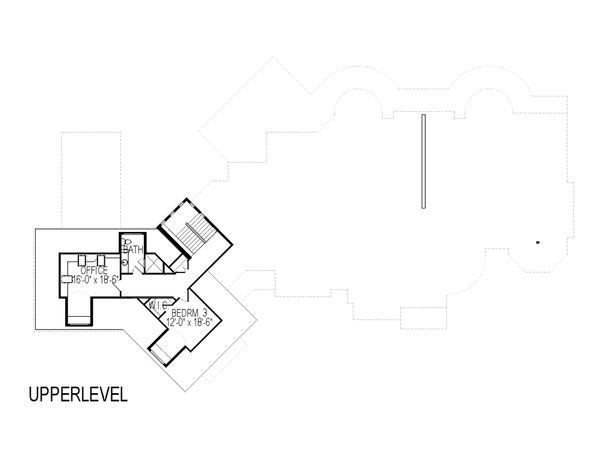 House Blueprint - European Floor Plan - Upper Floor Plan #920-63