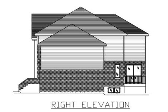 Exterior - Other Elevation 1 for European House Plan #138-260 - 3 bed, 1.5 bath