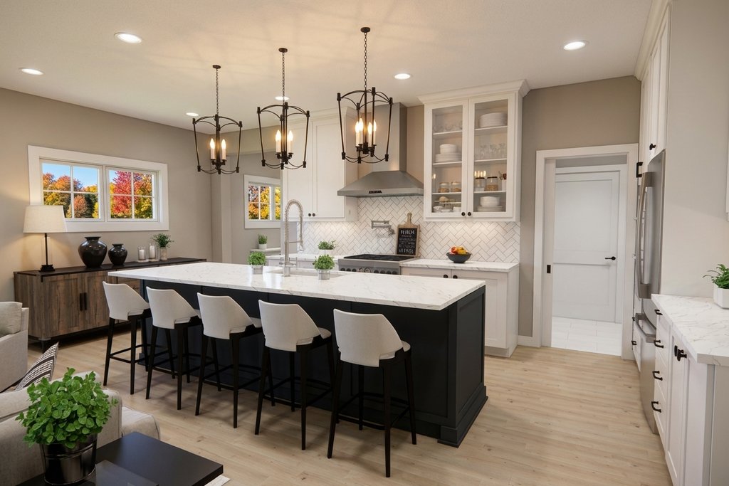 Interior - Kitchen 1 for Modern House Plan #51-1516 - 3 bed, 2.5 bath
