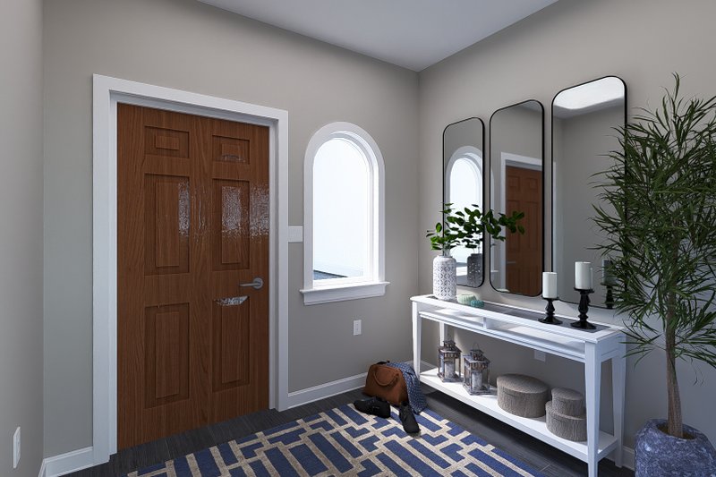 House Design - Interior - Entry for Traditional House Plan #1060-221 - 3 bed, 2 bath