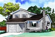 Traditional Style House Plan - 3 Beds 2.5 Baths 1581 Sq/Ft Plan #47-628 