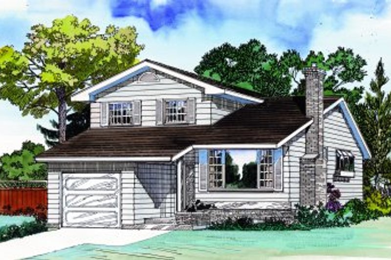 Traditional Style House Plan - 3 Beds 2.5 Baths 1581 Sq/Ft Plan #47-628