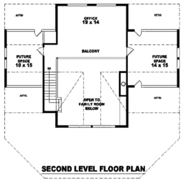 European Floor Plan - Upper Floor Plan #81-13665