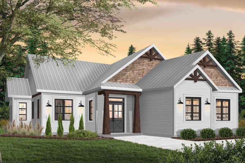 Home Plan - Ranch Exterior - Front Elevation Plan #23-2657