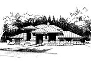 Prairie Style House Plan - 3 Beds 4 Baths 2545 Sq/Ft Plan #120-109 