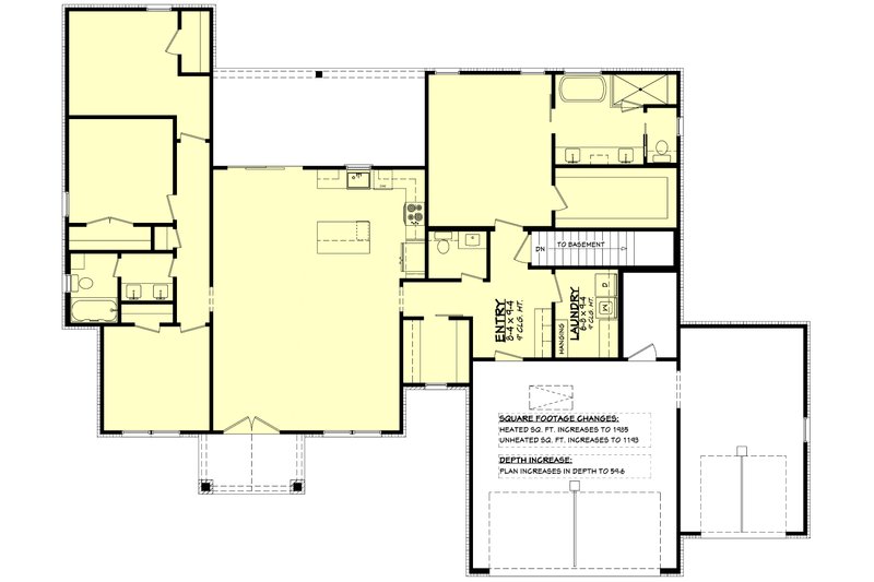 Home Plan - Floor Plan - Other Floor for Farmhouse House Plan #430-388 - 4 bed, 2.5 bath