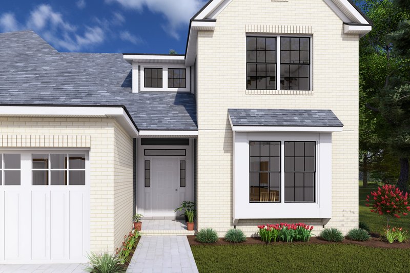 House Plan Design - Exterior - Other Elevation 1 for European House Plan #20-1838 - 3 bed, 3 bath