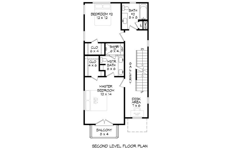 Home Plan - Floor Plan - Upper Floor for Contemporary House Plan #932-243 - 3 bed, 3 bath