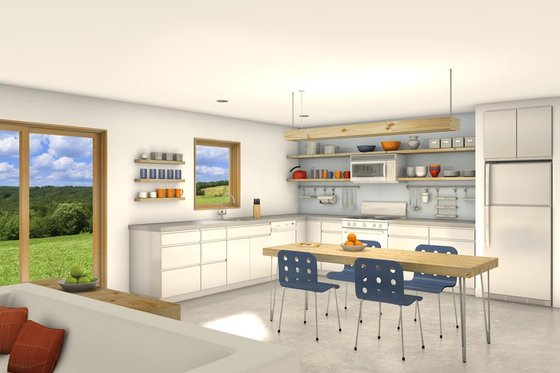 Photo 2 for Modern House Plan #497-27 - 2 bed, 1 bath