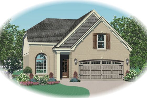 Exterior - Front Elevation for Traditional House Plan #81-13618 - 3 bed, 2.5 bath