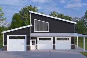 Home Plan - Exterior - Front Elevation for Modern House Plan #1060-502 - 3 bed, 3.5 bath