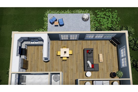Floor Plan - Other Floor 2 for European House Plan #44-132 - 2 bed, 2 bath