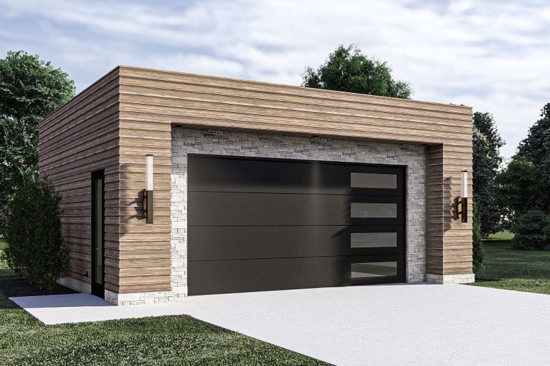 Dream House Plan - Modern Exterior - Front Elevation Plan #455-506