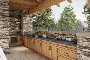 Interior - Kitchen for Craftsman House Plan #455-655, 1 bath