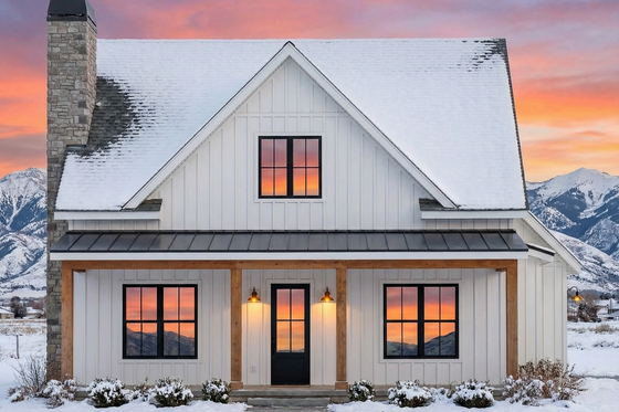 Exterior - Front Elevation 3 for Farmhouse House Plan #1096-175 - 4 bed, 2.5 bath
