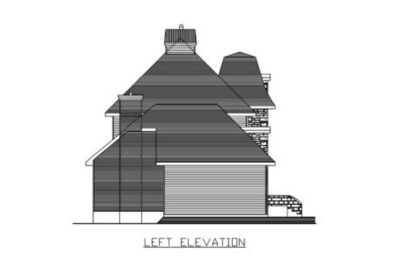 Exterior - Other Elevation for European House Plan #138-244 - 4 bed, 1.5 bath
