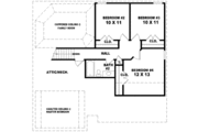 Traditional Style House Plan - 4 Beds 2.5 Baths 1622 Sq/Ft Plan #81-674 