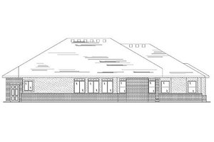 Exterior - Rear Elevation for Traditional House Plan #5-274 - 2 bed, 2.5 bath