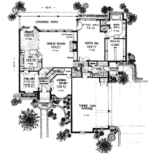 European Floor Plan - Main Floor Plan #310-921