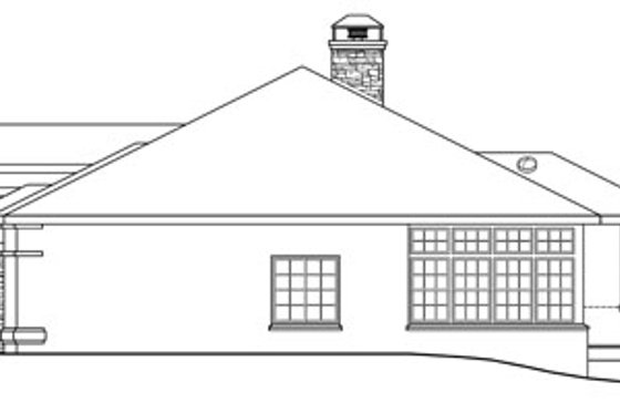 Exterior - Other Elevation 1 for Mediterranean House Plan #124-727 - 3 bed, 2 bath