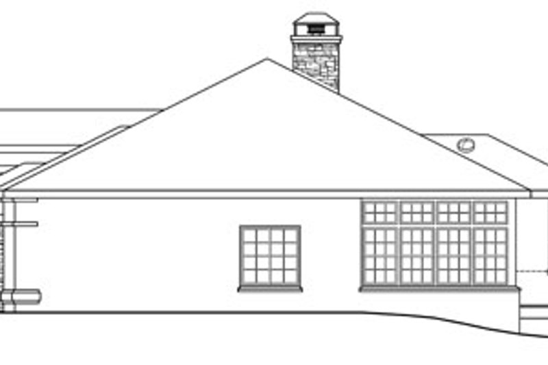 Home Plan - Exterior - Other Elevation 1 for Mediterranean House Plan #124-727 - 3 bed, 2 bath