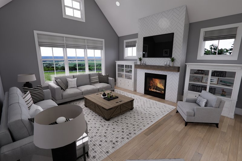 Dream House Plan - Interior - Family Room 2 for Farmhouse House Plan #51-1251 - 3 bed, 3.5 bath