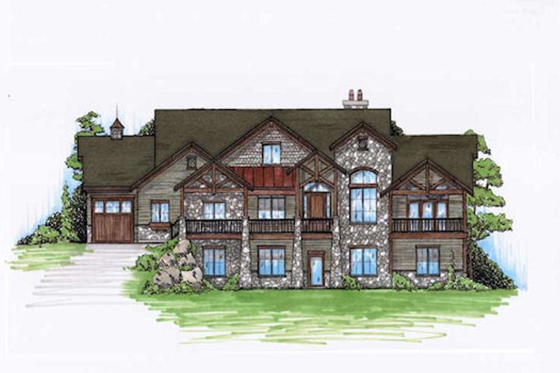 Dream House Plan - Traditional Exterior - Front Elevation Plan #5-307