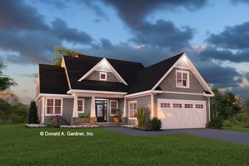 House Design - Exterior - Front Elevation 3 for Cottage House Plan #929-1182 - 4 bed, 3 bath