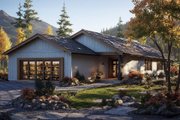 Ranch Style House Plan - 3 Beds 2 Baths 1237 Sq/Ft Plan #124-724 Exterior 