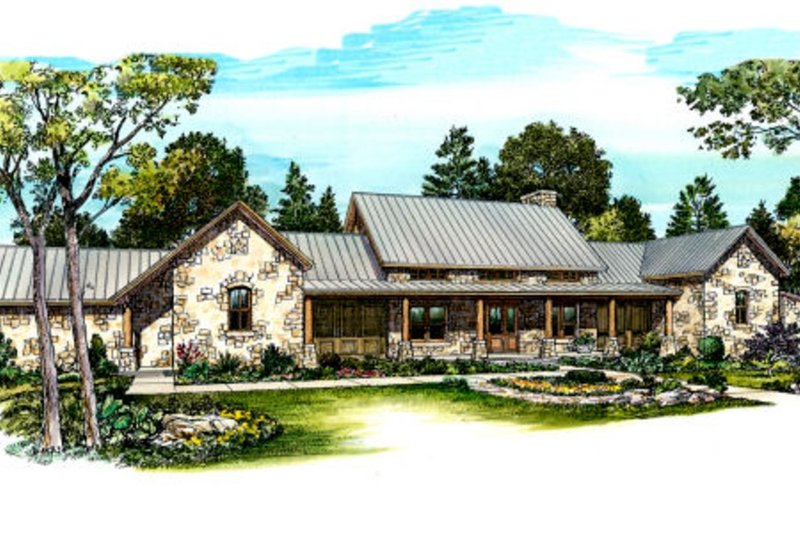 Architectural House Design - Modern design, Ranch style home, elevation photo