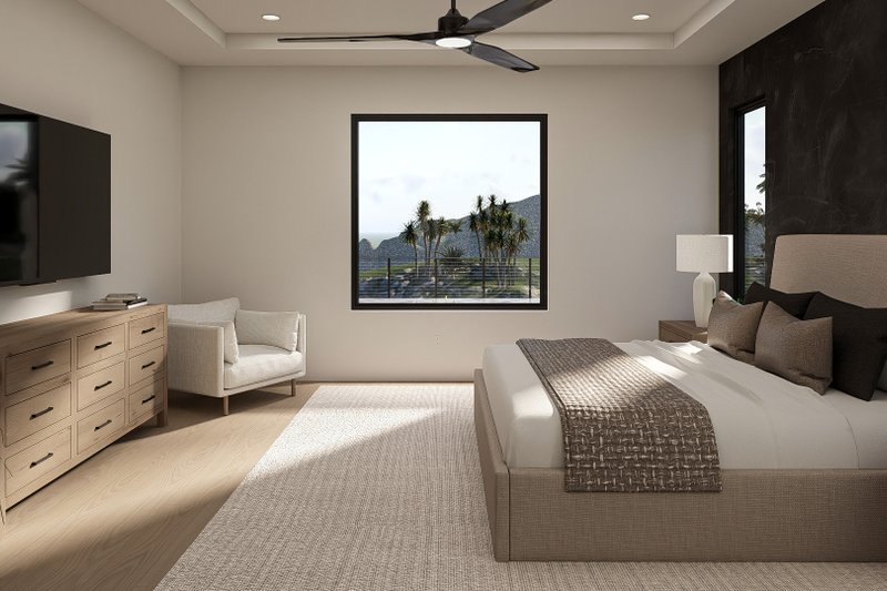 House Plan Design - Interior - Master Bedroom 1 for Modern House Plan #455-705 - 3 bed, 2.5 bath