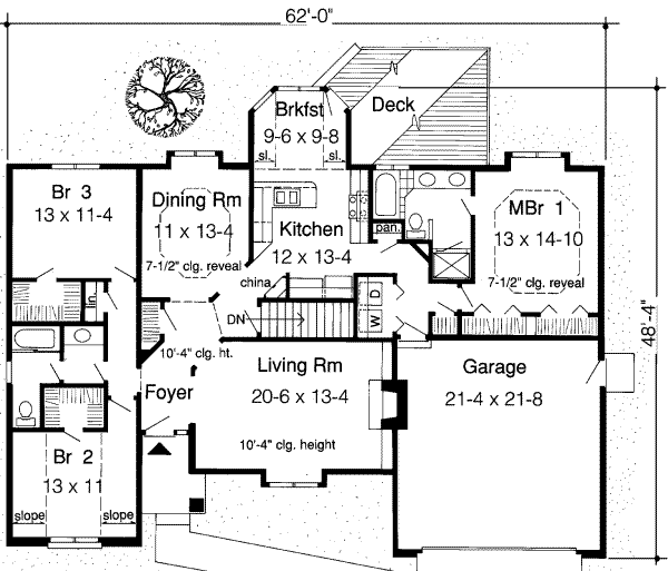 Traditional Floor Plan - Main Floor Plan #312-295