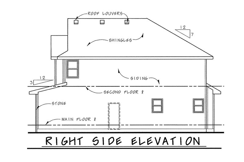 Home Plan - Exterior - Other Elevation 1 for Bungalow House Plan #20-1770 - 4 bed, 3 bath