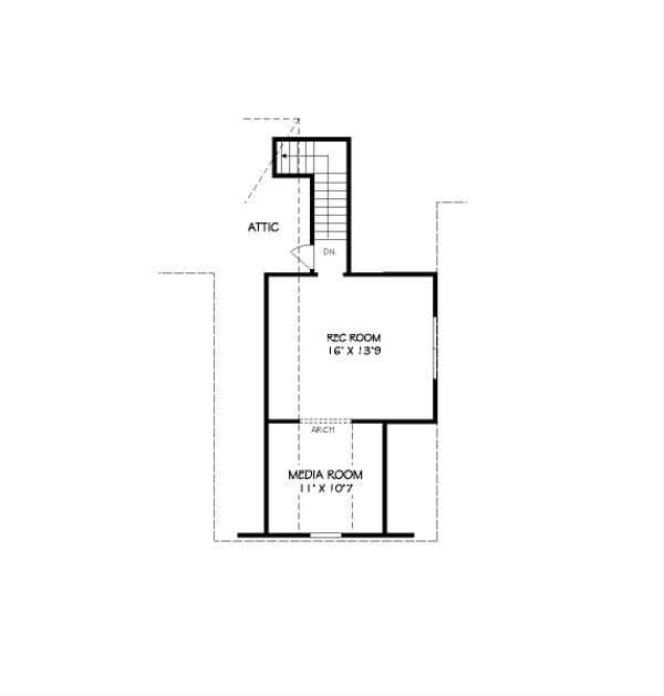 European Floor Plan - Upper Floor Plan #424-254