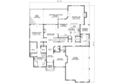 European Style House Plan - 4 Beds 4.5 Baths 4022 Sq/Ft Plan #17-444 