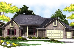 Traditional Exterior - Front Elevation Plan #70-384