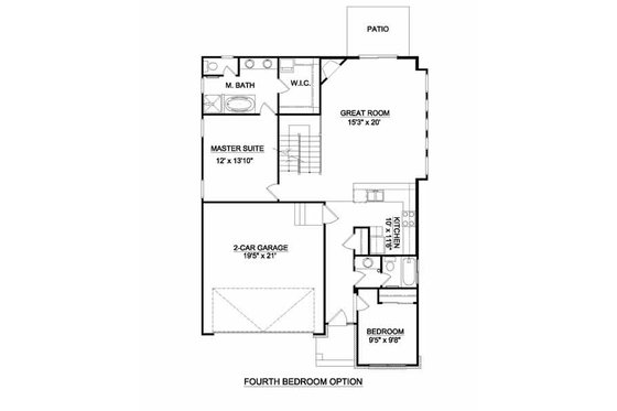 Floor Plan - Other Floor 1 for Ranch House Plan #116-270 - 3 bed, 2.5 bath
