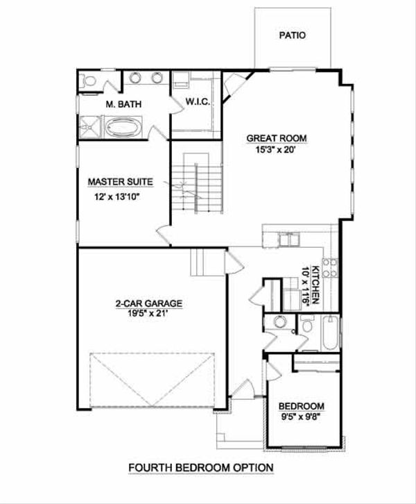 Ranch Floor Plan - Other Floor Plan #116-270