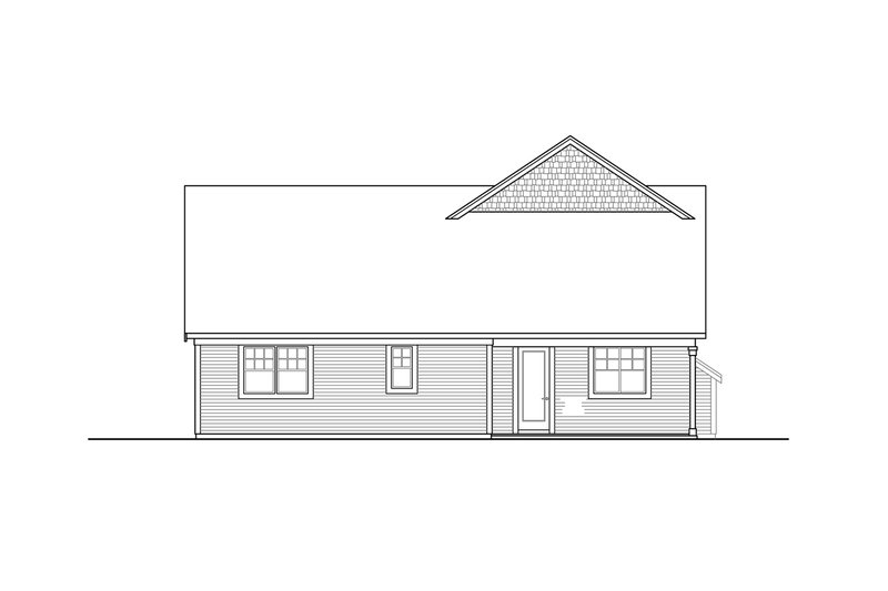 Dream House Plan - Exterior - Rear Elevation for Traditional House Plan #124-1121 - 3 bed, 2.5 bath