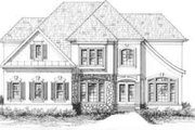 European Style House Plan - 4 Beds 3 Baths 2540 Sq/Ft Plan #129-118 