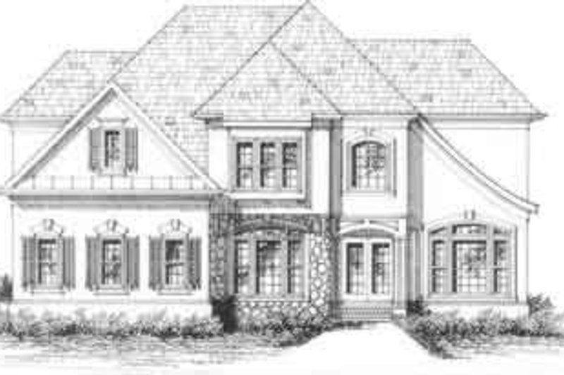 House Plan Design - European Exterior - Front Elevation Plan #129-118