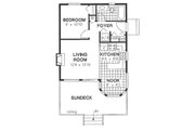 Cottage Style House Plan - 1 Beds 1 Baths 591 Sq/Ft Plan #18-163 