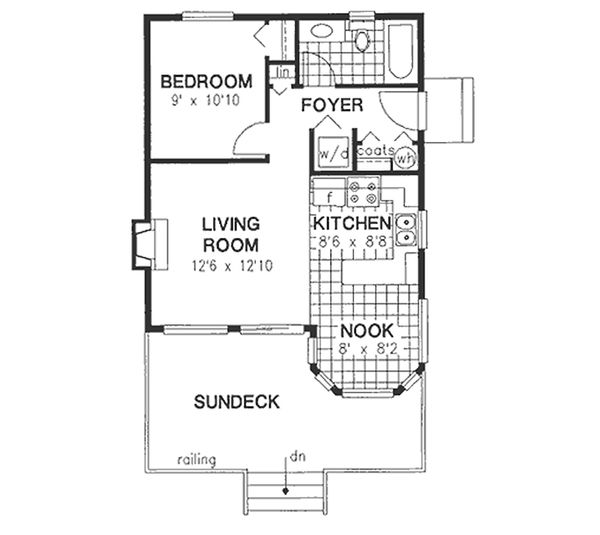 Home Plan - Cottage Floor Plan - Main Floor Plan #18-163