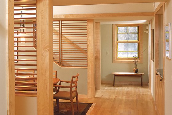 Interior - Entry for Prairie House Plan #454-1 - 3 bed, 2.5 bath