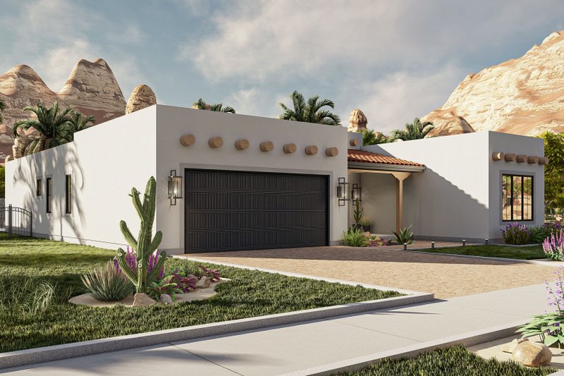 Home Plan - Exterior - Other Elevation 1 for Mediterranean House Plan #455-566 - 4 bed, 3.5 bath