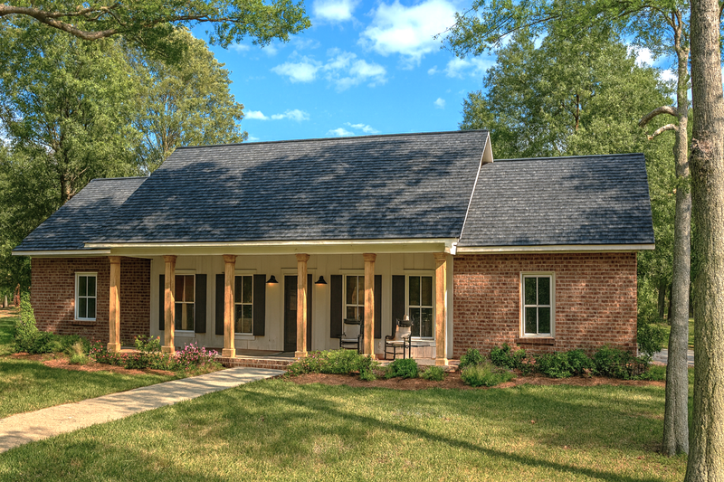 Dream House Plan - Farmhouse Exterior - Front Elevation Plan #44-287