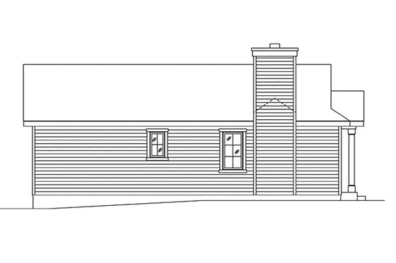 Exterior - Other Elevation 1 for Cottage House Plan #22-597 - 1 bed, 1 bath