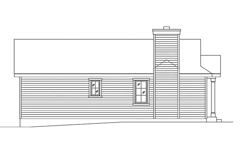 House Plan Design - Exterior - Other Elevation 1 for Cottage House Plan #22-597 - 1 bed, 1 bath